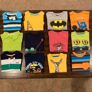 Toddler Boys Size 2T Set of 12 Tops